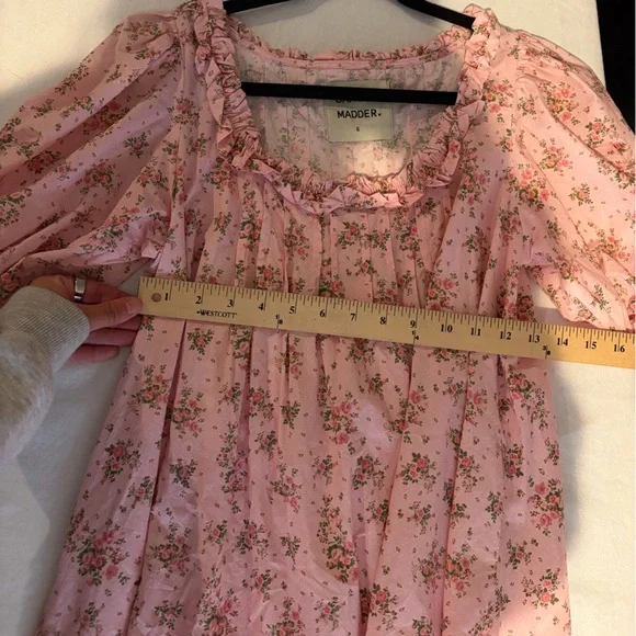 Damson Madder Women's Jemima Ruffle Mini Dress - Picture 5 of 7